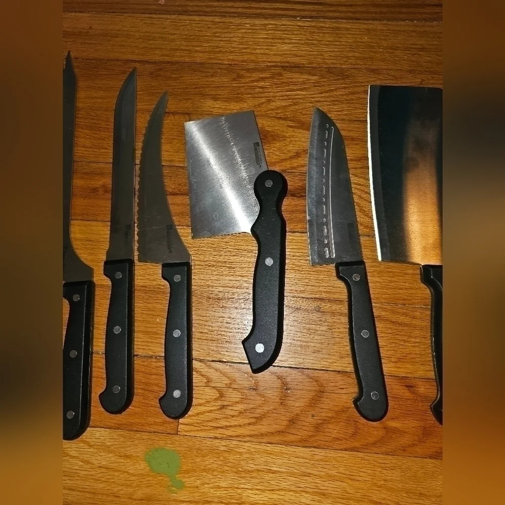 Ronco Six Star 13 Piece Knife Set 1-11, 13,14 Steak Knives